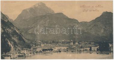 Riva del Garda - 3-tiled folding panoramacard (EB)