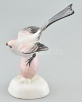 Aquincum porcelán madár figura kézzel festett, jelzett, hibátlan, m: 15cm
