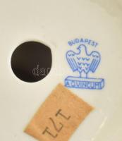 Aquincum porcelán madár figura kézzel festett, jelzett, hibátlan, m: 15cm