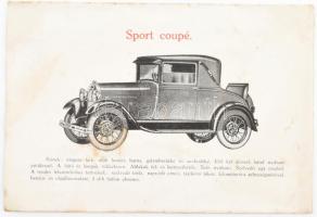 cca 1920-1930 "Megjelent a piacon az uj Ford, árusítja: az Automobil és Traktor Kereskedelmi Rt...