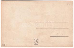 St. Nikolaus bringt Grüsse / Mikulás és Krampusz / Saint Nicholas and Krampus. P.G.W.I. 504-6. litho...