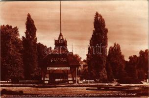 1928 Budapest XIII. Margitszigeti részlet, Megnyílt a Flora strandfürdő