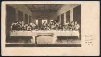 cca 1930 Szentkép a "Saturnia és Vulcania" óriás motorhajók temploma képével