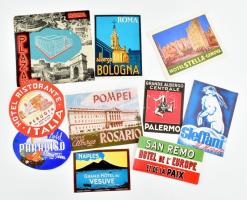 10 darab olasz hotel címke