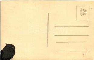 Bánhidi-Lampich BL-6 iskola repülőgép / Hungarian school aeroplane. photo (ragasztónyom / gluemark)