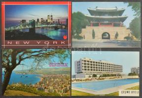 Kb. 100 db MODERN külföldi város képeslap / Cca. 100 modern non-Hungarian town-view postcards