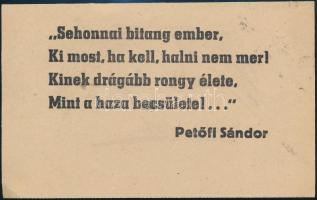 1944 Nyilas röplap Petőfi idézettel