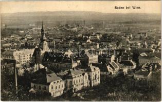 1908 Baden bei Wien (Baden), general view. Verlag Wilhelm Stromek