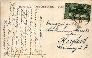 Mostar, Narentabrücke / stone bridge + "K.u.K. Milit. Post Mostar"