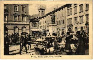 Trento, Trient (Südtirol); Piazza della posta e mercato / square, market (crease)