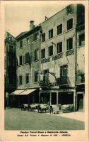 Venezia, Venice; Pensione Ferrari Bravo e Ristorante Abbazia, Birreria / hotel, restaurant and beer hall, advertisement (EK)