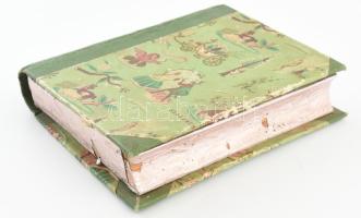 Kb. 80 db vegyes szentkép (közte litho is), könyv formájú Szerencsi dobozban