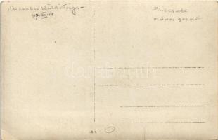 1917 "A csabai küldöttség" Piliscsabai módos gazdák és katonatisztek. photo (EK)