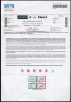 2005 Puskás Ferenc Válogatott - Real Madrid C.F. labdarúgó-mérkőzés belépőjegy + 2015 EHF Champions ...