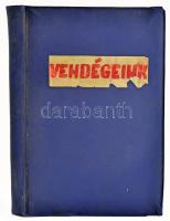 cca 1970-1980 Szécsényi művelődési ház vendégkönyve, benne rengeteg híres zenész, művész, énekes aut...