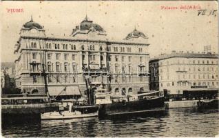 Fiume, Rijeka; Palazzo dell'Adria / palace, steamships (EK)