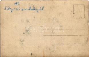 1915 Gímes, Ghymes, Dymes, Jelenec; A ghymesi vizesbarlangnál / cave, tourists. photo (EB)