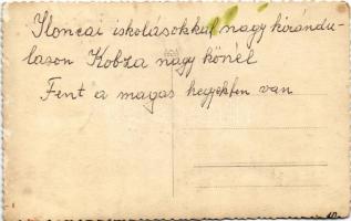 Ilonca, Ilnicja, Il'nytsya, Ilnytsya; Iloncai iskolásokkal nagy kiránduláson a Kobza kőnél fent...