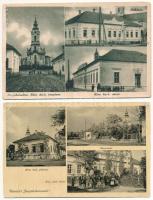 Jászjákóhalma - 2 db RÉGI város képeslap / 2 pre-1945 town-view postcards