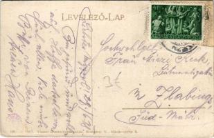 Kaposvár, Kossuth tér. Vasúti levelezőlapárusítás 181. 1917. (Rb)