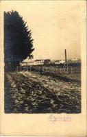1926 Szentgotthárd, Selyemgyár. photo (vágott / cut)