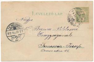 1902 Herkulesfürdő, Herkulesbad, Baile Herculane; Világosság felé tartandó! Alfréd Jäger Meteor No. ...