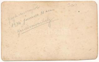 1934 Kézdivásárhely, Targu Secuiesc; csoportkép a kugliversenyről / group photo from the skittles (k...