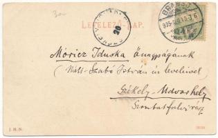 1905 Brassó, Kronstadt, Brasov; Millenniumi Árpád szobor / Hungarian Millennium monument (EK)