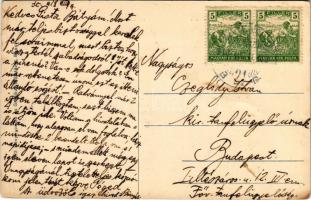 1918 Stubnyafürdő, Túróchévíz, Stubnianske Teplice, Turcianske Teplice; Park részlet / park, spa (EK...