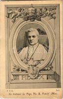 Sa Sainteté Le Pape Pie X, Pontif Max / S.S. Pio X / Pope Pius X (szakadás / tear)