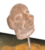 Jelzés nélkül: Modern szobor. Műgyanta fosszília, kerámia. 22 m Ury Ibolya magángyűjteményéből