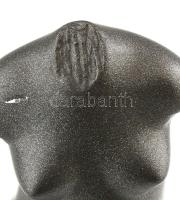 Pálfy Gusztáv (1942- ): Akt torzó. Műgyanta, márvány. Jelzett. 27 cm