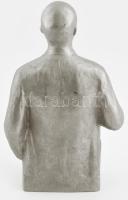 H. Teplov: Lenin szobor. Fém öntvény, jelzett 32 cm