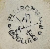 Zománcozott fém bögre, jelzett: Fleischmann Mödling, Ausztria, XX. sz. első fele. Korának megfelelő ...