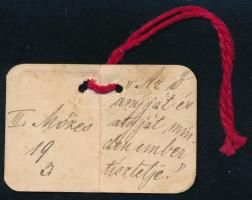 1939 Anyák napi kis emlékkártya