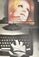 1979 Szótagrejtvény, filmplakát / moziplakát, hajtva, 60x42 cm