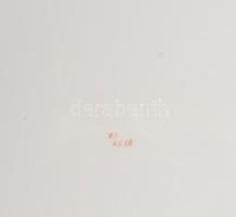 cca 1930 Cseh porcelán kínáló, virágmintás, domború mintás, kis kopásokkal, jelzéssel, d: 31 cm