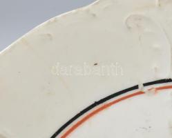 Hindenburg mintás porcelán kínáló, kopással, pereménél hajszálrepedéssel, jelzés nélkül, d: 26 cm
