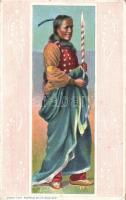 Indian woman litho