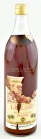 cca 1984 Lánchíd brandy, 0,7 l, bontatlan, sérült címke