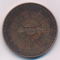 2000. "MÉE köszönti az Államalapítás ezredik évfordulóját" kétoldalas bronz naptárérem (42...