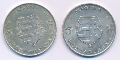 1947. 5Ft Ag "Kossuth" T:VF,F patina
Adamo F8.1