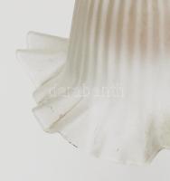 Empire stílusú nagy méretű asztali lámpa és kínáló. Bronz, csiszolt üveg. Hibátlan. működik. 81 cm