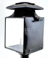 Hintólámpa / fiáker lámpa , jó állapotban, jó üveggel. 40 cm