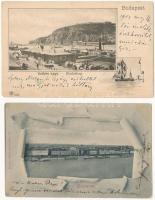 Budapest - 6 db régi képeslap