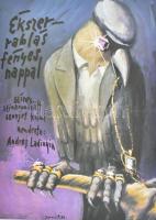 1980 Darvas Árpád (1927- ): Ékszerrablás fényes nappal, filmplakát / moziplakát, Bp., Offset és J. Ny., hajtva, 56x40 cm