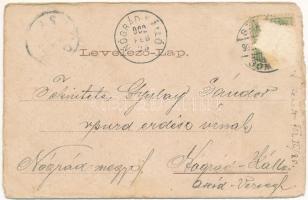 1902 Szilágysomlyó, Simleu Silvaniei; Római katolikus leány iskola Magura hegységgel. Heimlich K. 19...