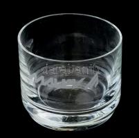 Malév légitársaság 6 darabos üvegpohár szett, jelzéssel, hibátlan, m: 5,5 cm