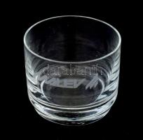 Malév légitársaság 6 darabos üvegpohár szett, jelzéssel, hibátlan, m: 5,5 cm