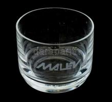 Malév légitársaság 6 darabos üvegpohár szett, jelzéssel, hibátlan, m: 5,5 cm